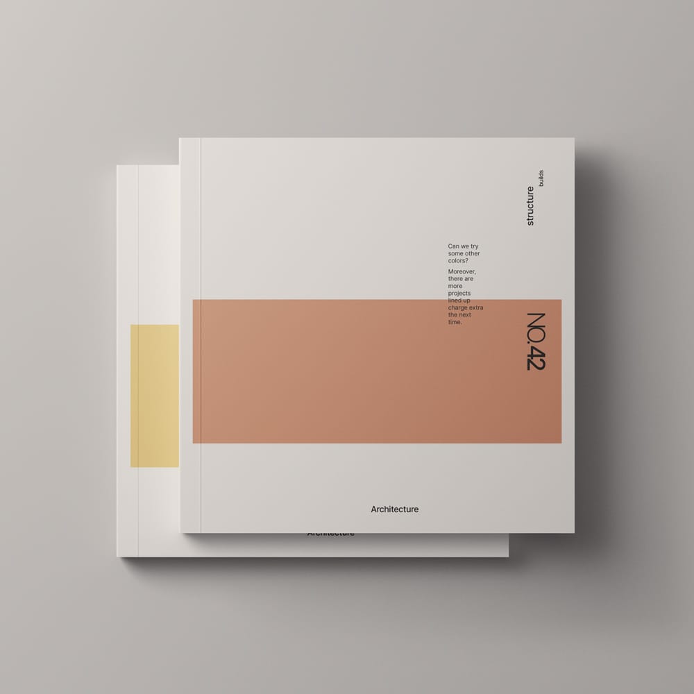 Free Square Magazine Cover Mockup PSD