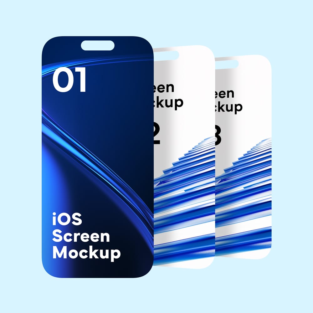 Free iPhone Screen Mockups PSD