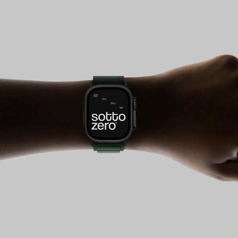 Hand-Holding Apple Watch Mockup PSD