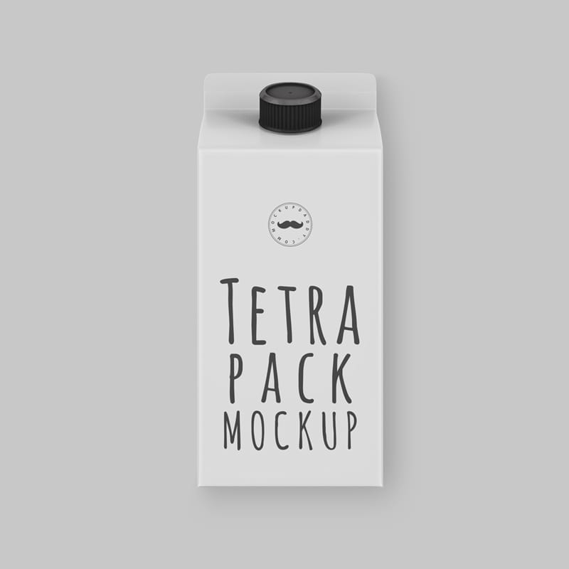 Juice Tetra Pack Mockup PSD