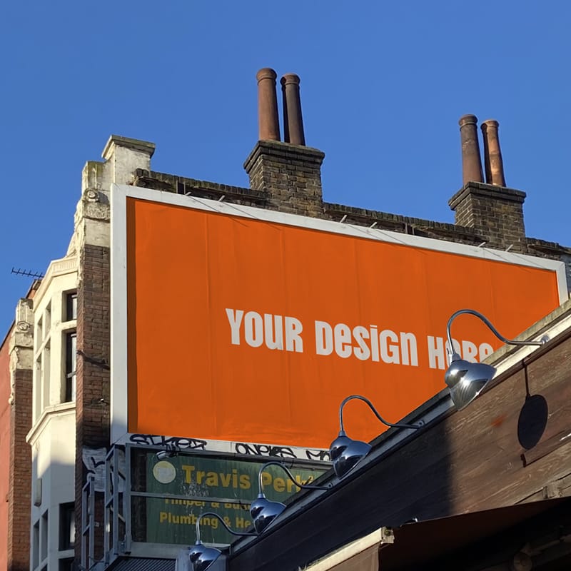 Landscape Billboard Mockup PSD