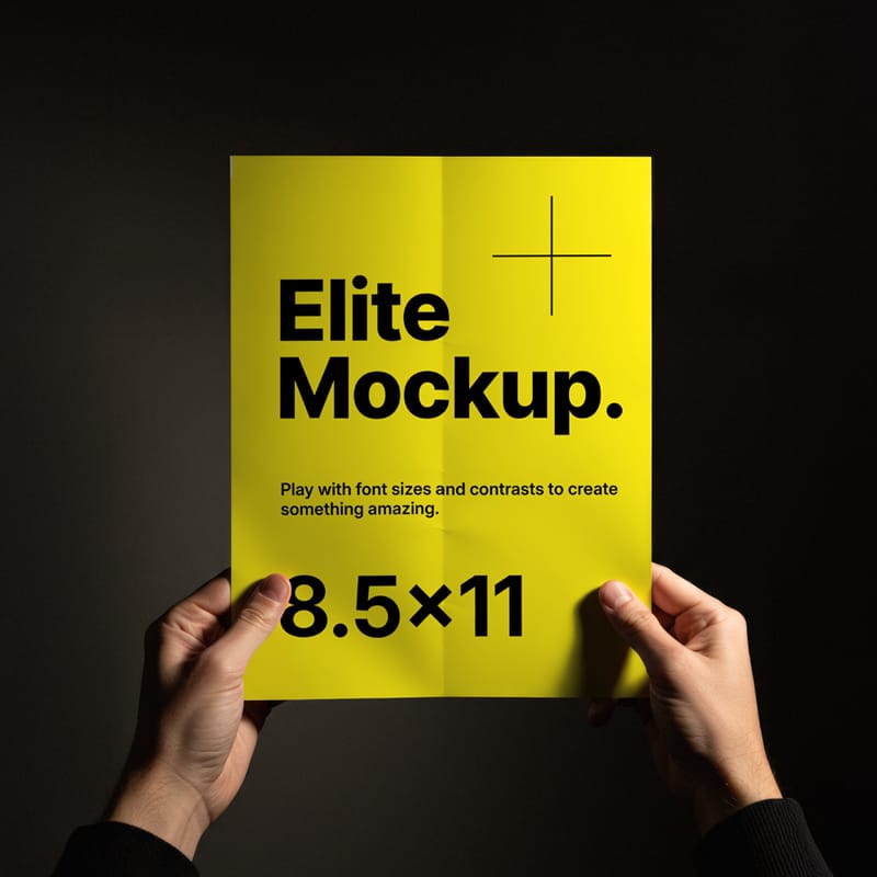 Letter Mockup Template PSD