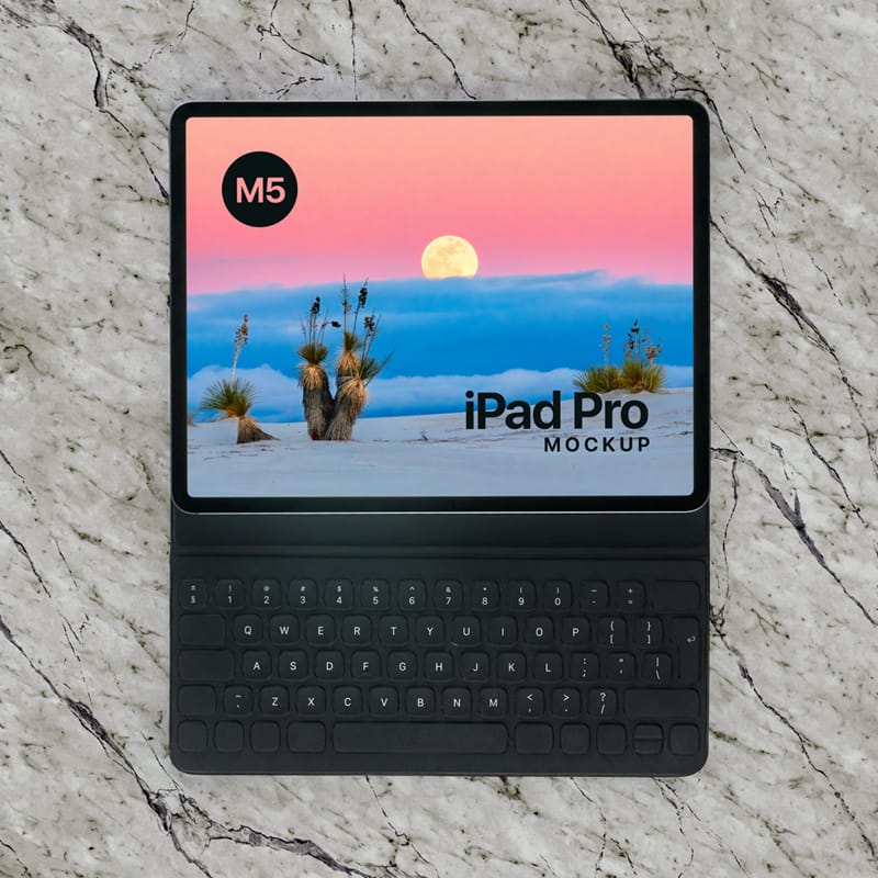 M5 iPad Pro Mockup PSD