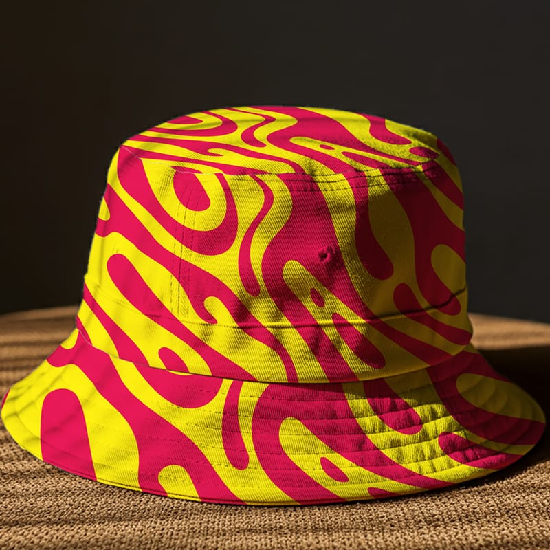 Minimalist Bucket Hat Mockup PSD