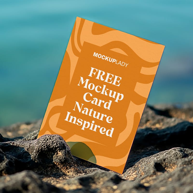 Mockup Card Nature-Inspired PSD