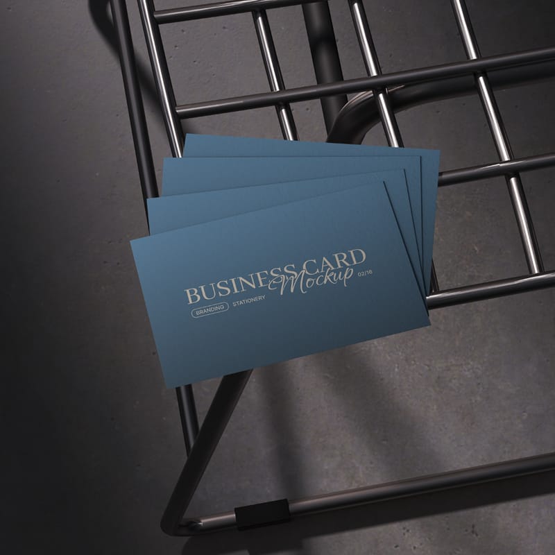 Modern Business Card Mockup for Professional Display PSD