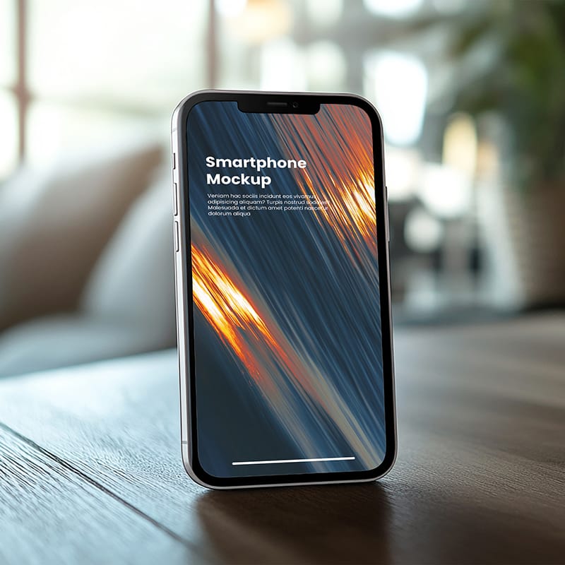 Perspective Smartphone Mockup PSD
