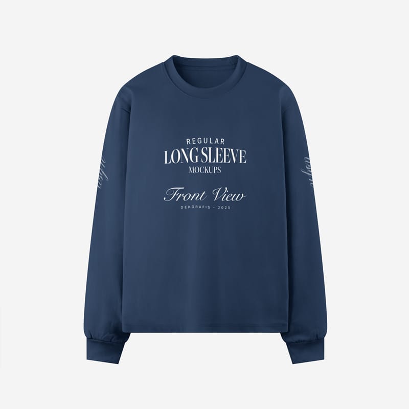 Regular Long Sleeve Mockup PSD