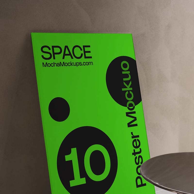 Space Poster Mockup PSD