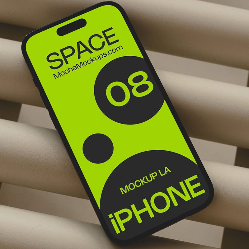 Space iPhone Mockup PSD
