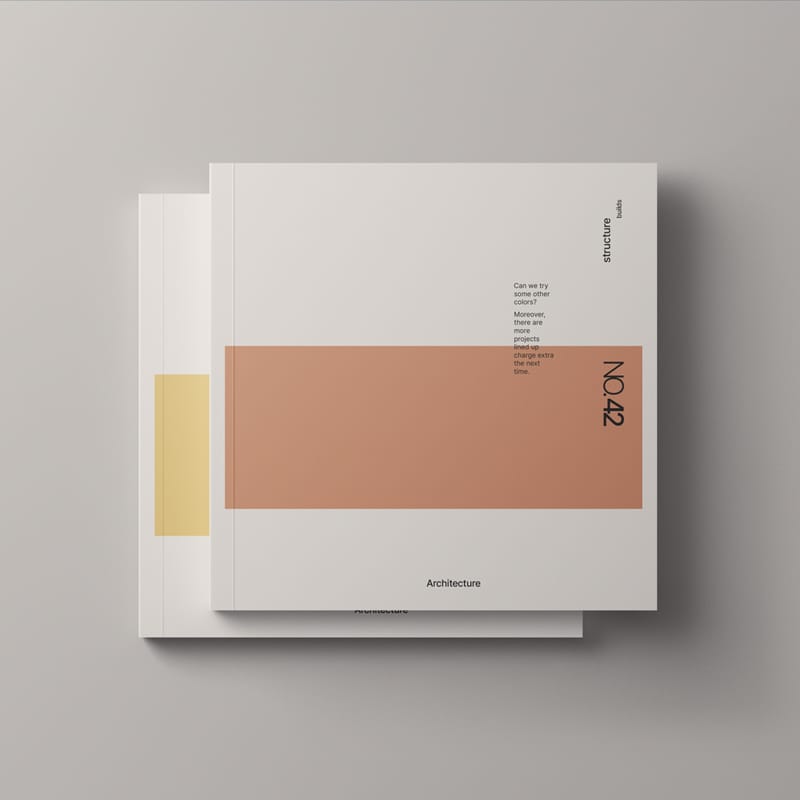Square Magazine Cover Mockup PSD