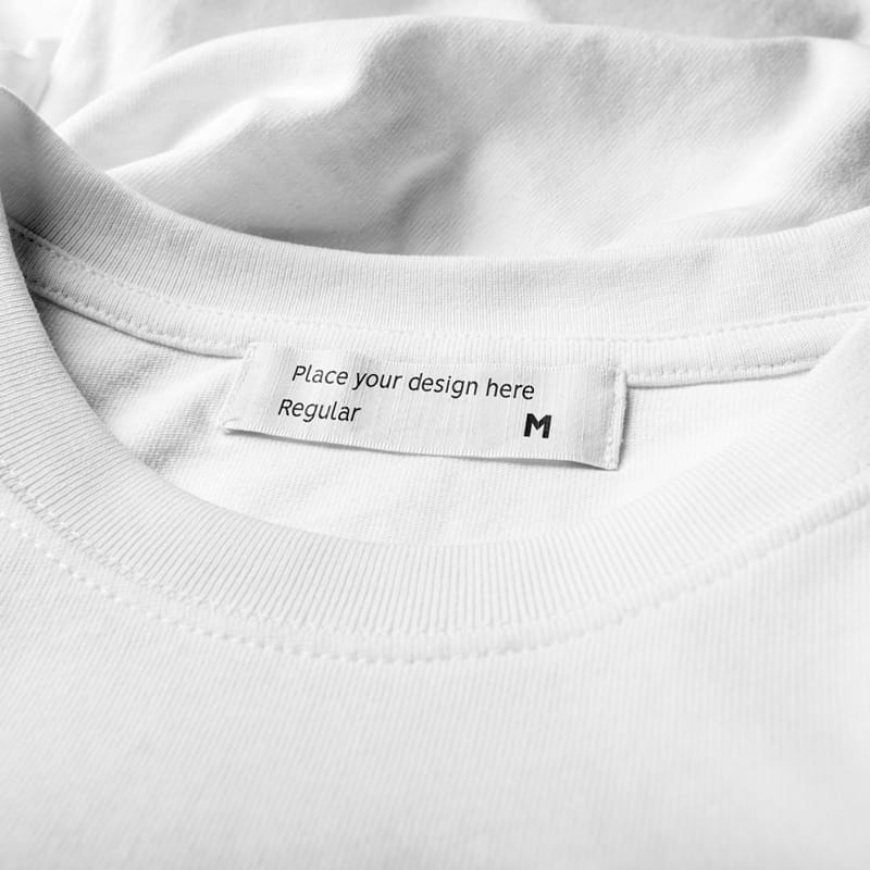 T-Shirt Label Mockup PSD