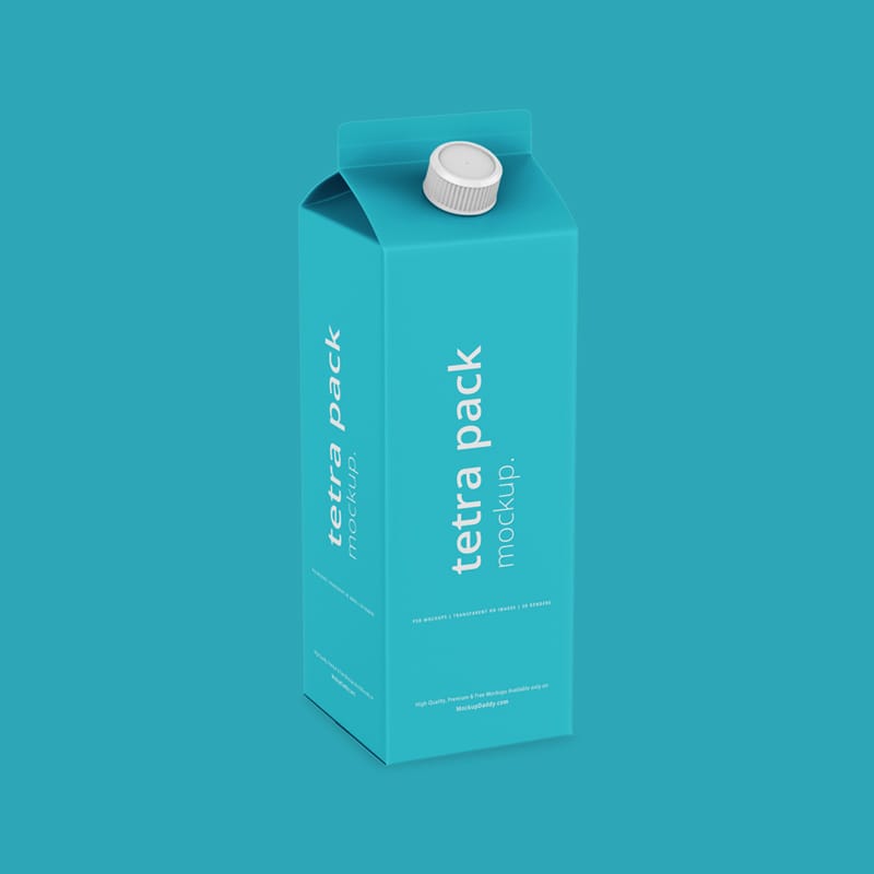 Tetra Pack Mockup PSD
