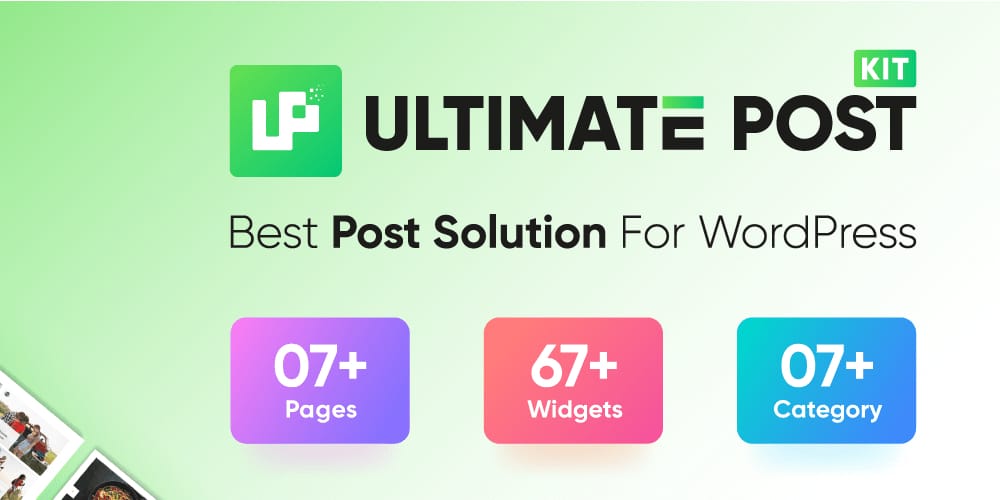 Ultimate Post Kit Addons For Elementor