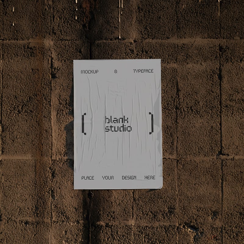Wringkle Poster Mockup PSD