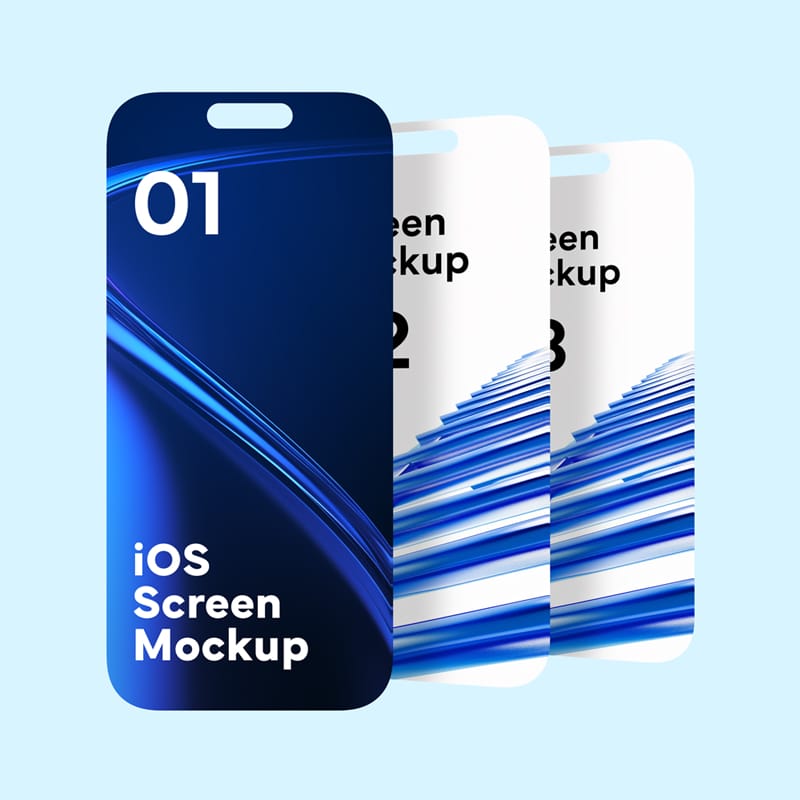 iPhone Screen Mockups PSD
