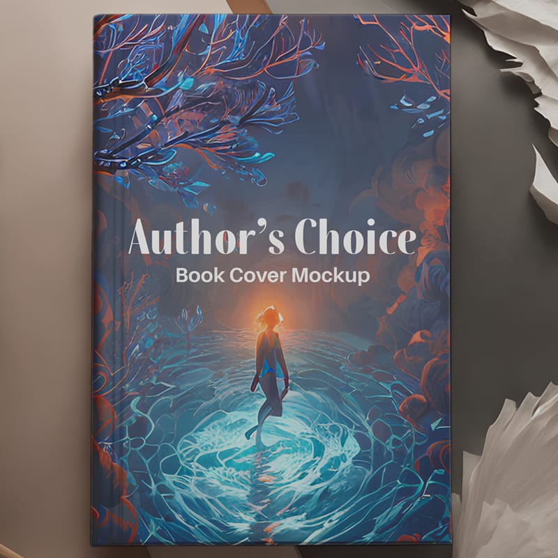 Author’s Choice Book Cover Mockup PSD