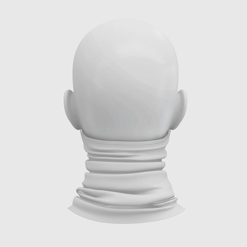 Bandana Mockup Face Mask PSD