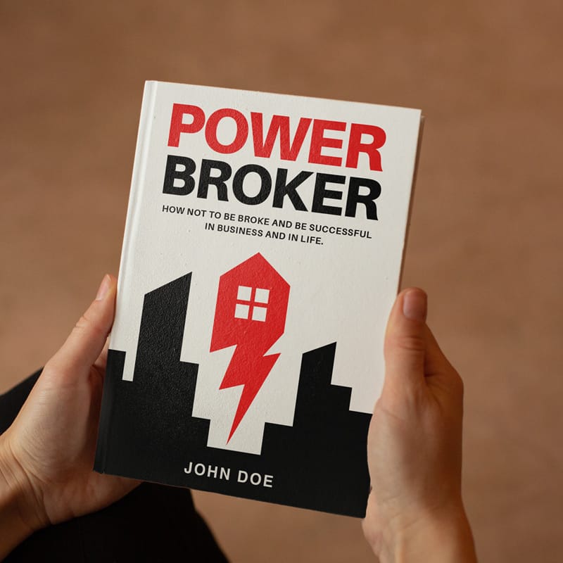 Book in Hand Mockup Template PSD