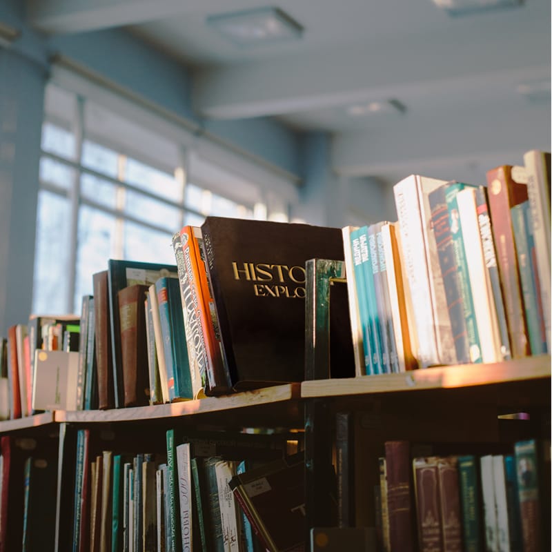 Book on Bookshelf Mockup PSD