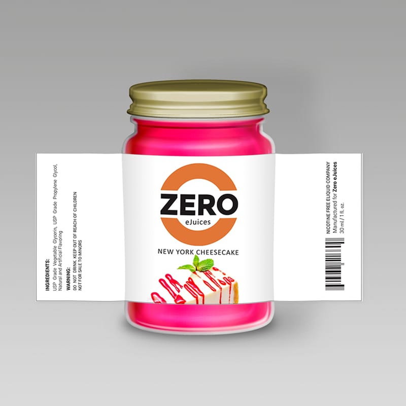 Cheesecake Jar Label Mockup PSD