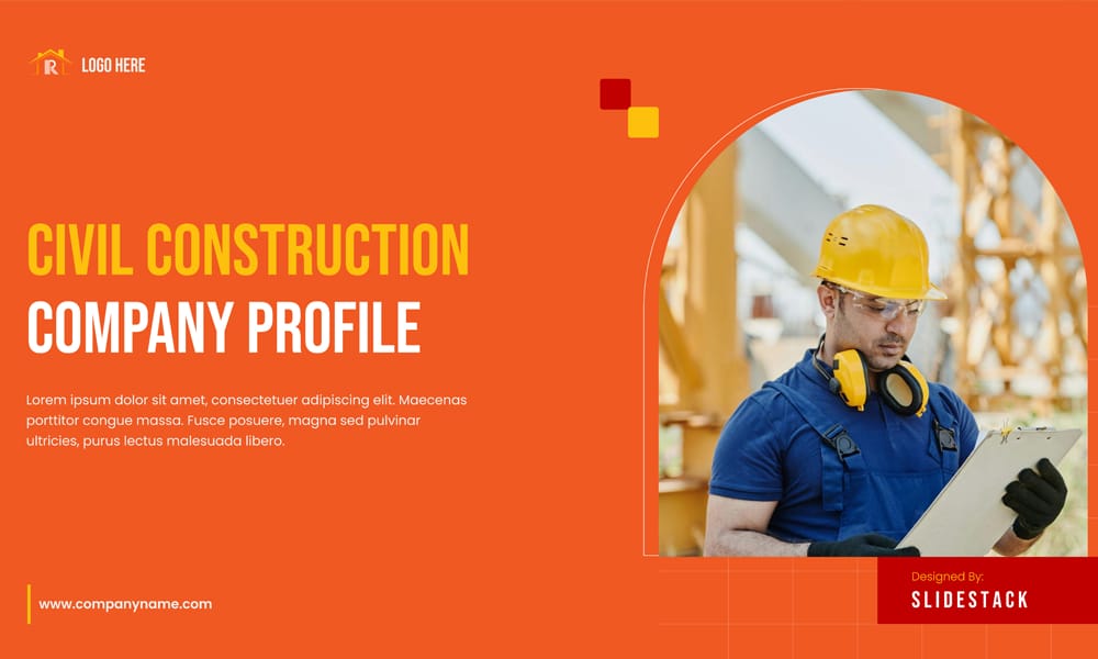 Civil Construction Company Profile Presentation Template