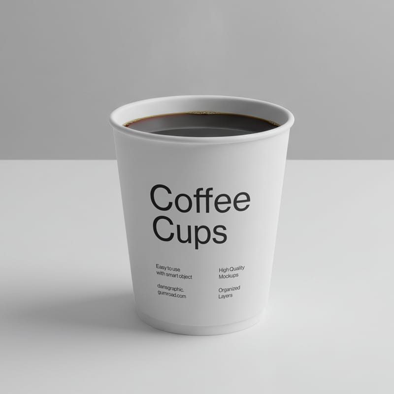 Coffee Cups Mockup Series PSD