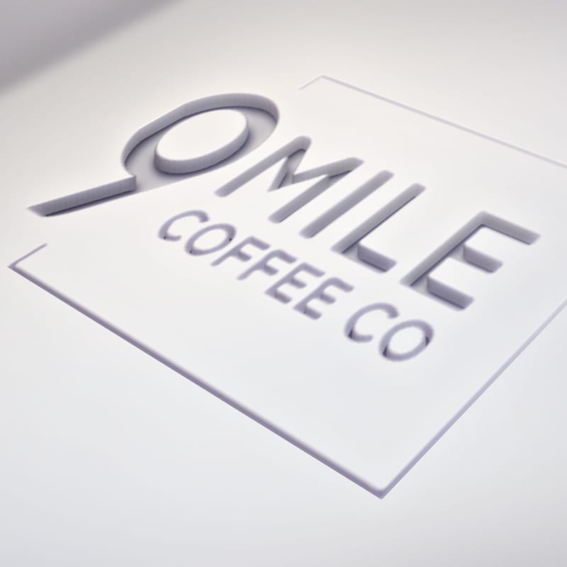 Coffee Cutout Logo Mockup PSD