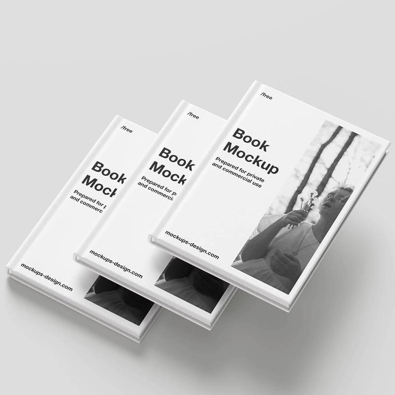 Elegant Hardcover Book Mockup PSD