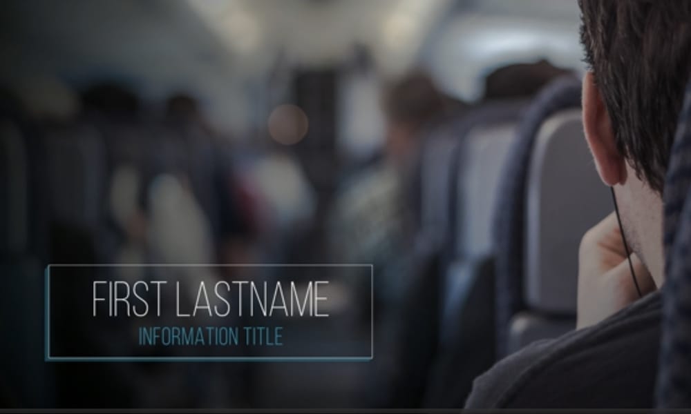 Flat modern clean lower thirds template for After Effects.