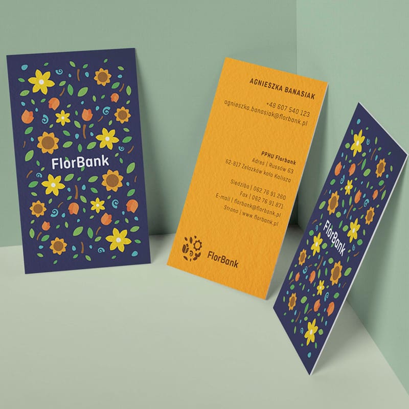 FlorBank Business Card Mockup PSD