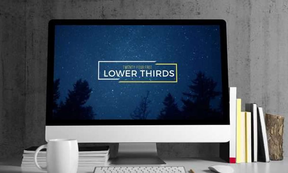 Ultra HD lower thirds template for After Effects.