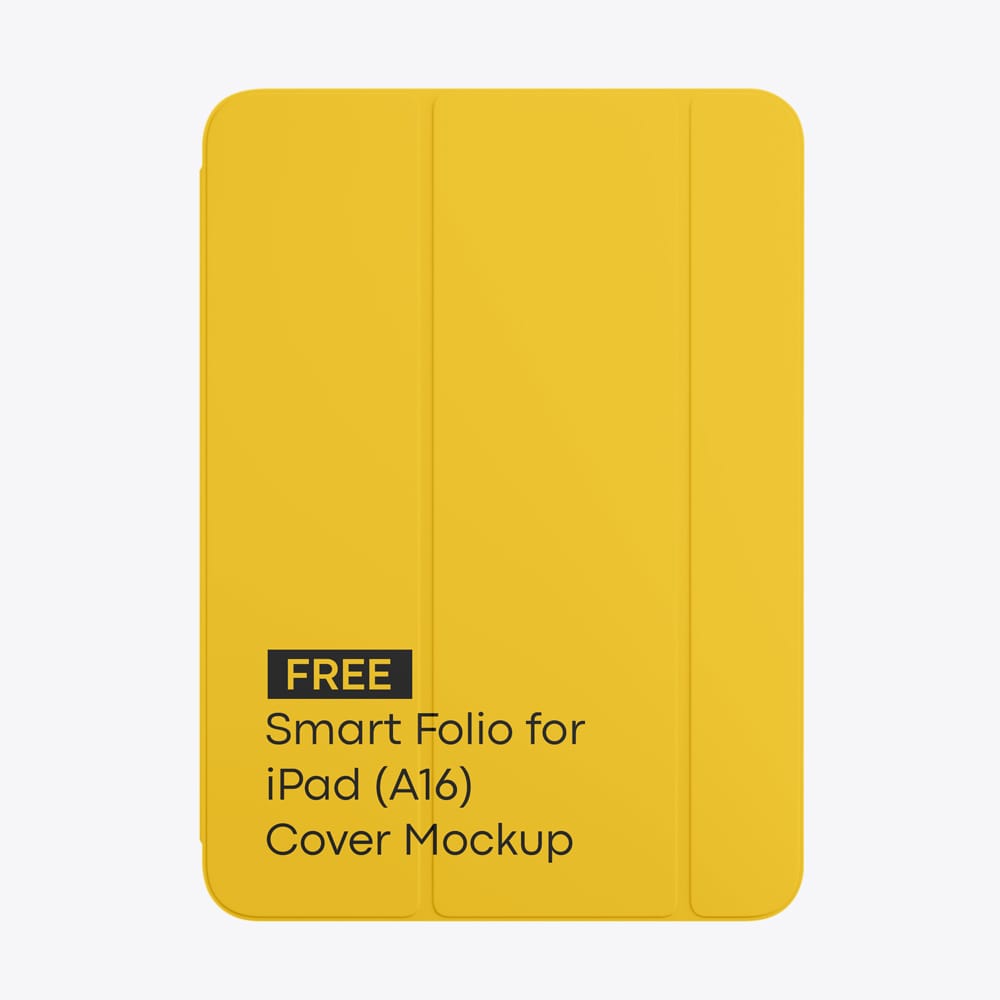 Free Apple iPad Cover Mockup PSD