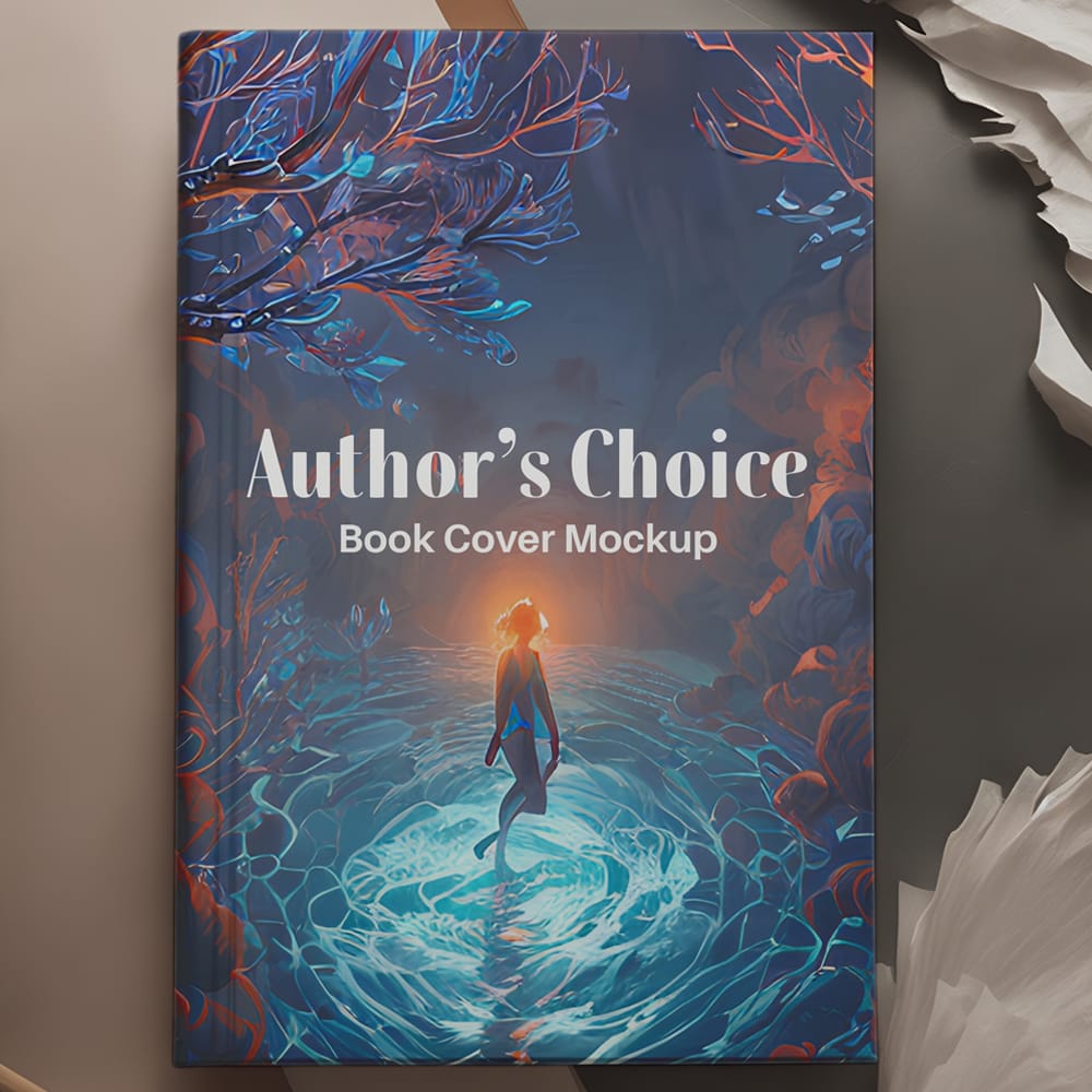 Free Author’s Choice Book Cover Mockup PSD