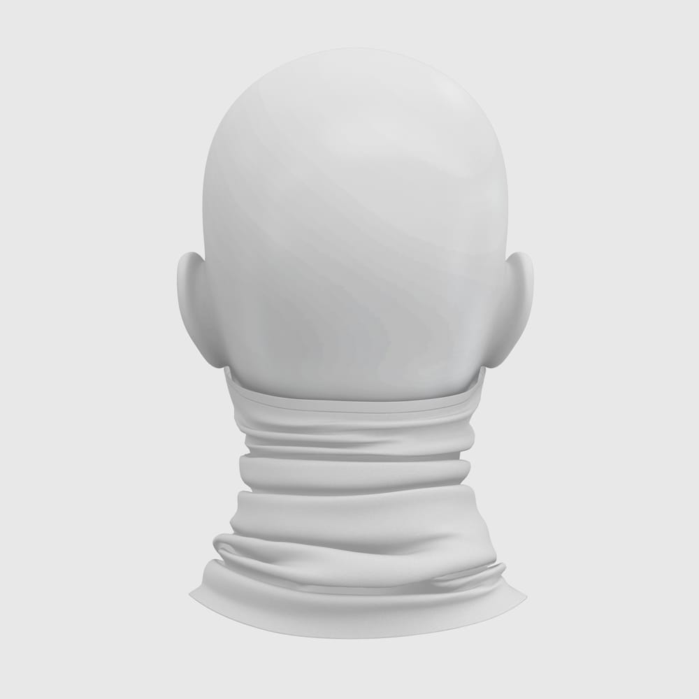 Free Bandana Mockup Face Mask PSD