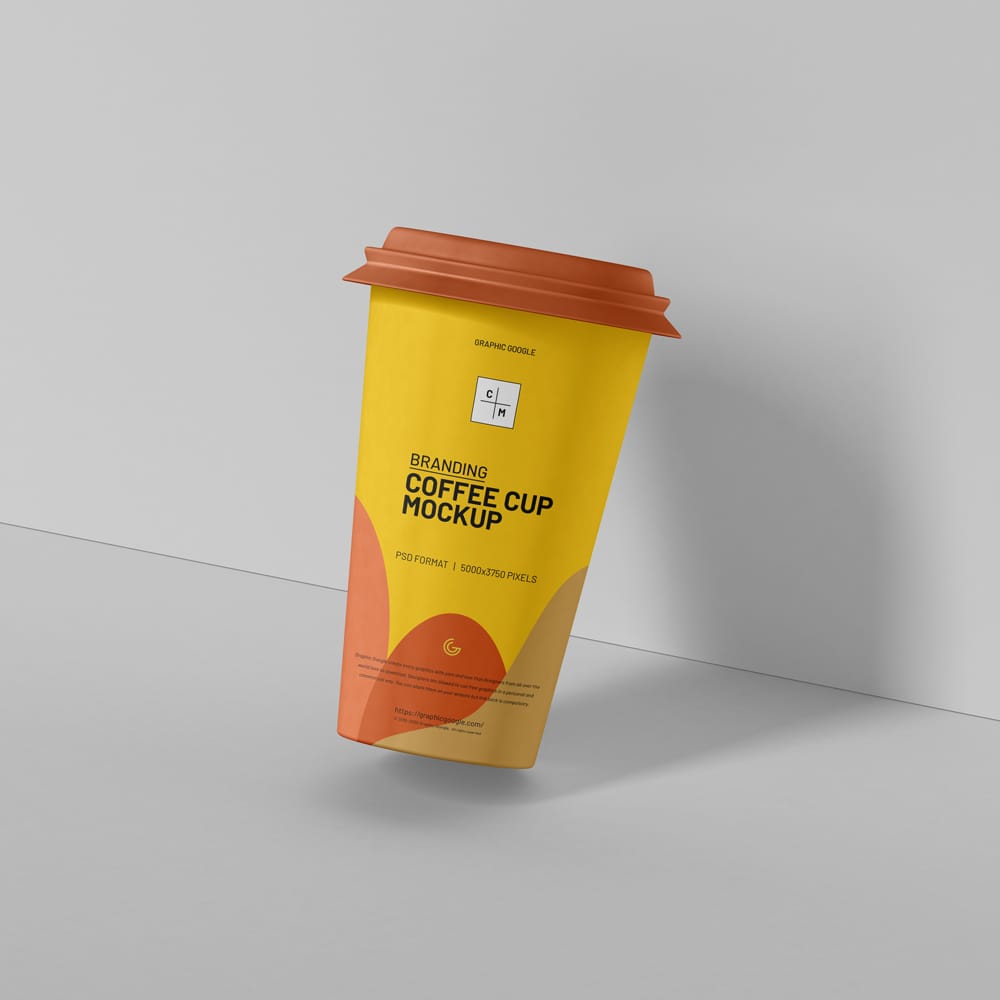 Free Branding Coffee Cup Mockup PSD