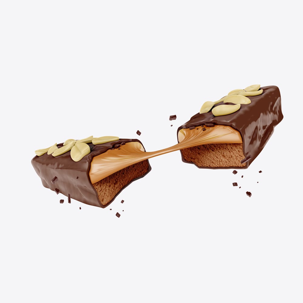 Free Broken Chocolate Bar Mockup PSD