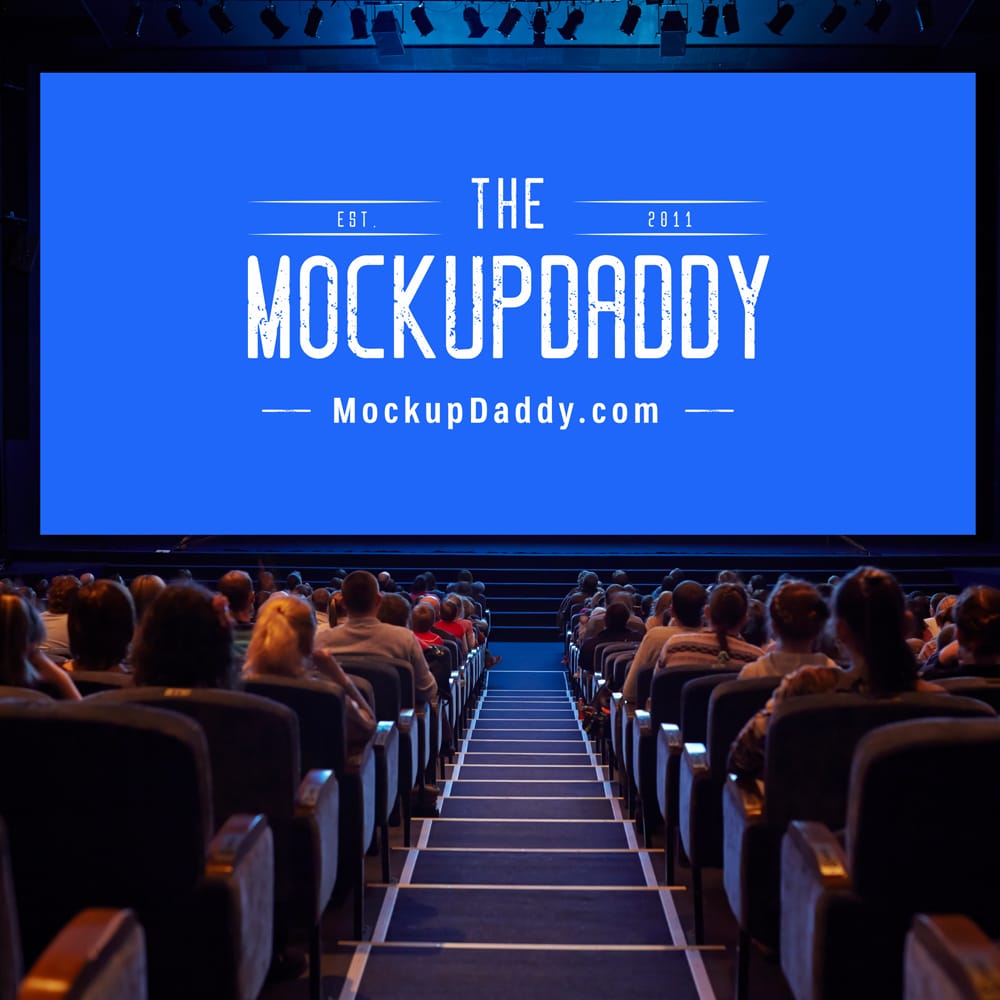 Free Cinema Hall Mockup PSD