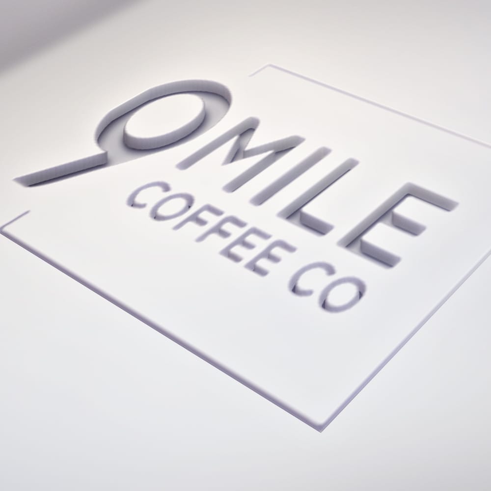 Free Coffee Cutout Logo Mockup PSD