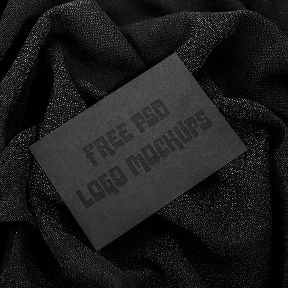 Free Debossed Logo Mockup PSD