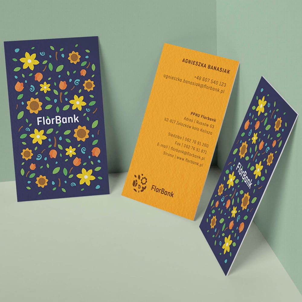 Free FlorBank Business Card Mockup PSD