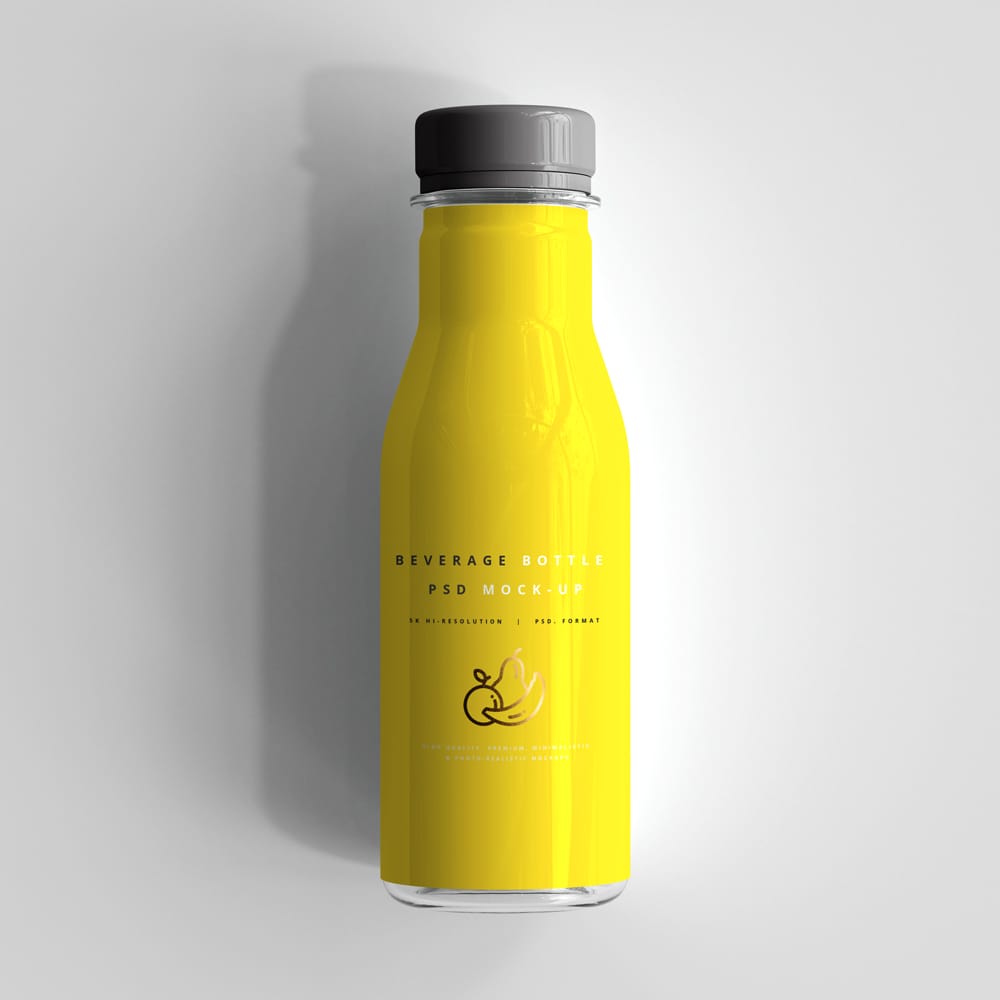 Free Fresh Look Bear Bottle Mockup PSD