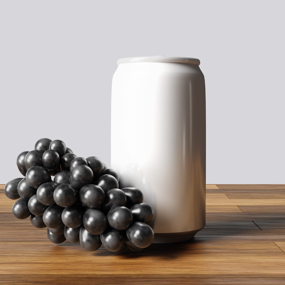 Free Juice Soda Can Bottle Mockup PSD