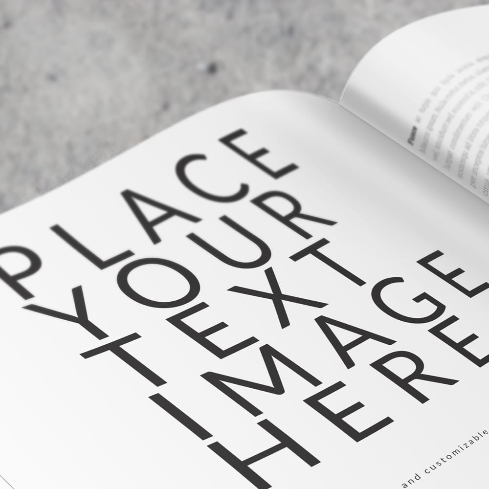 Free Landscape Magazine Mockup Template PSD