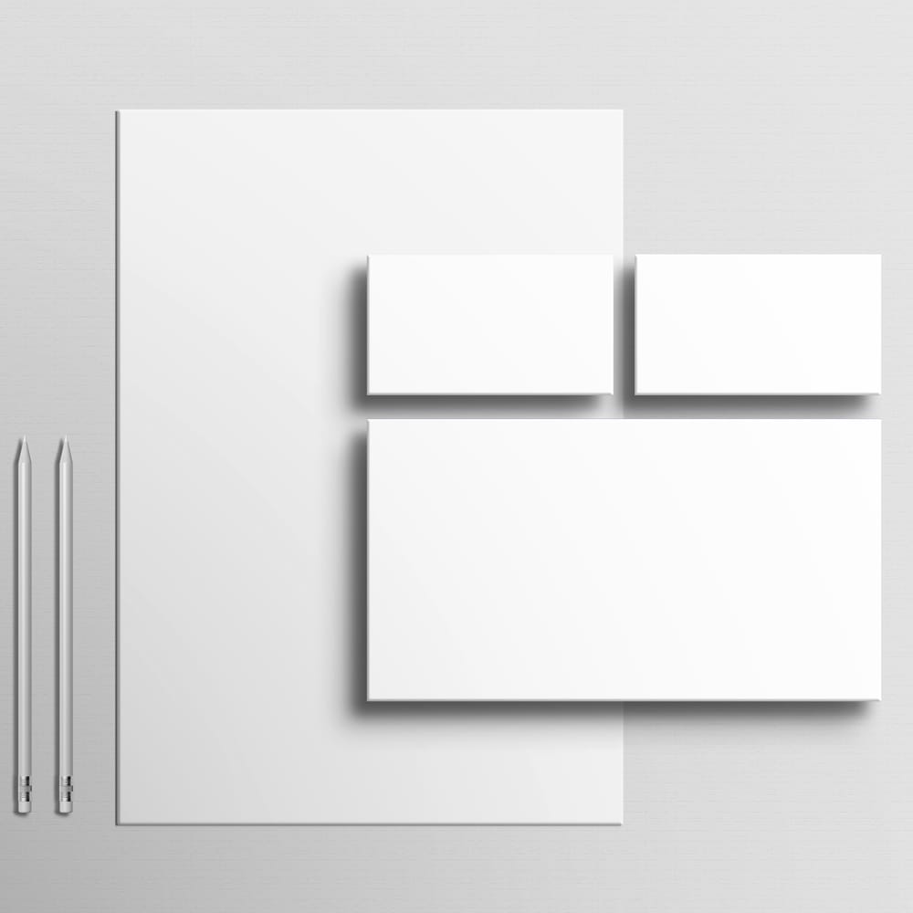 Free Minimal Branding Stationery Mockup Set PSD