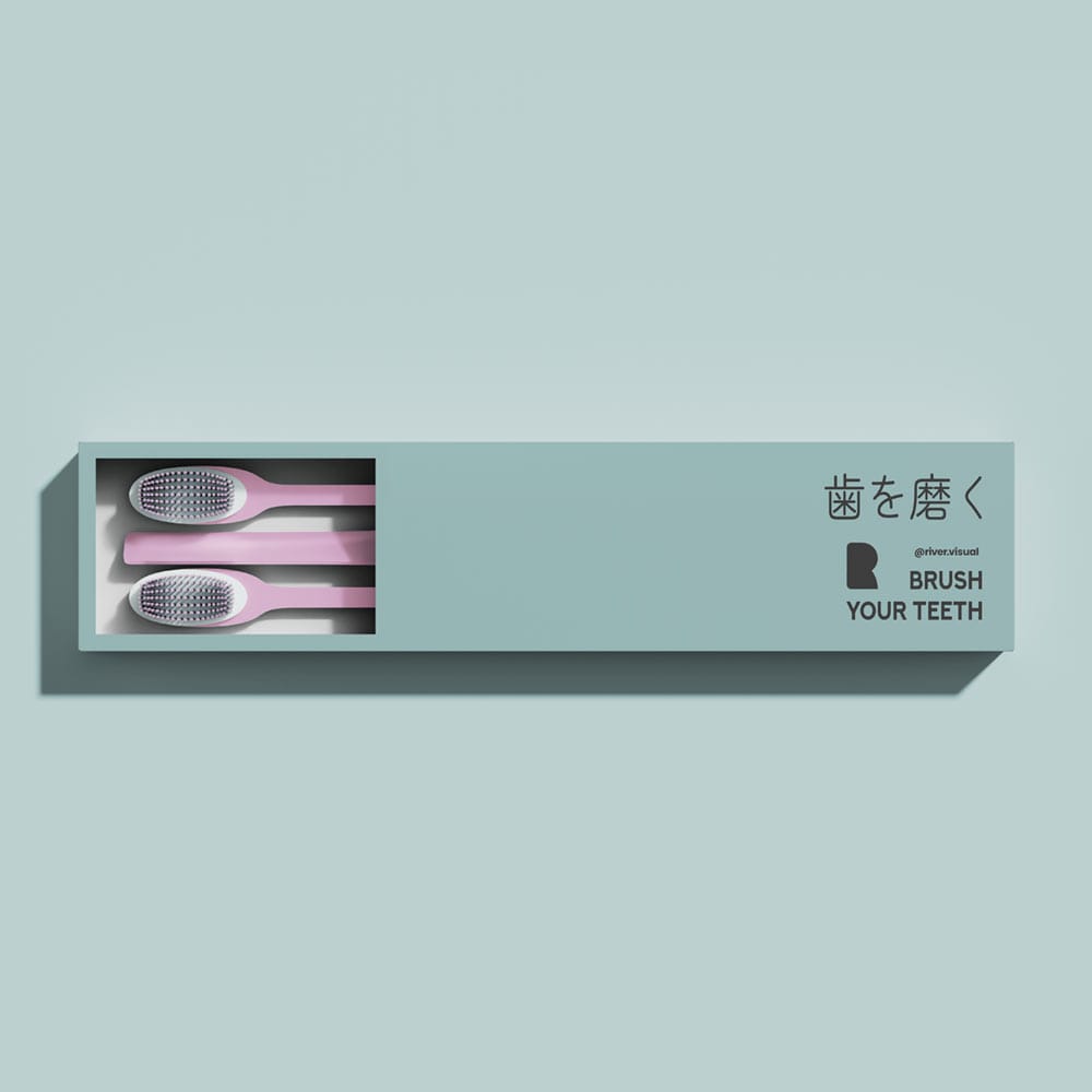 Free Minimal Tooth Brush Mockup N2 PSD