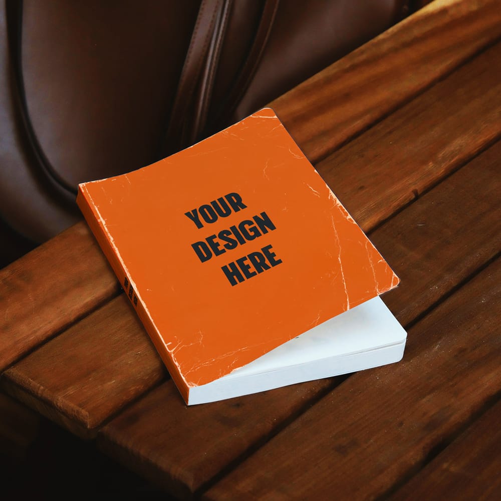 Free Old Paperback Book Mockup PSD