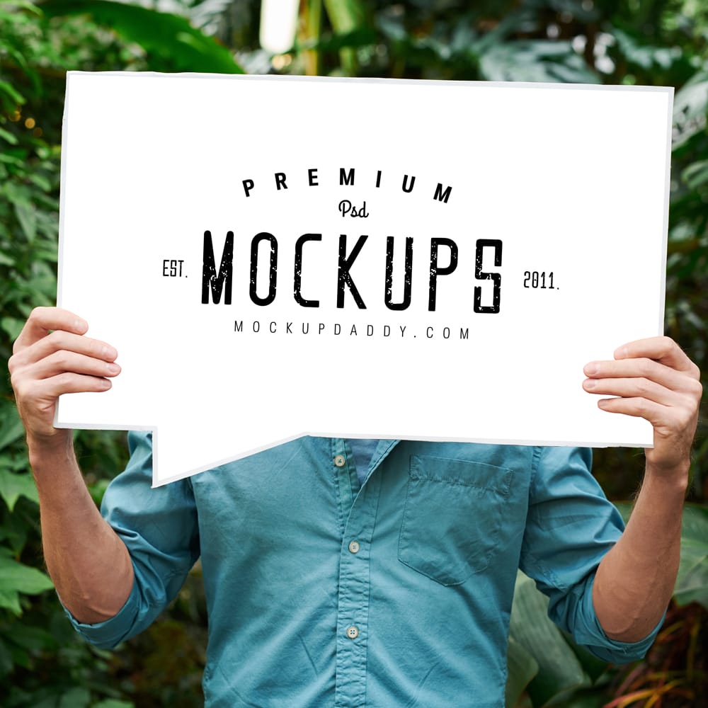 Free Placard Mockup PSD