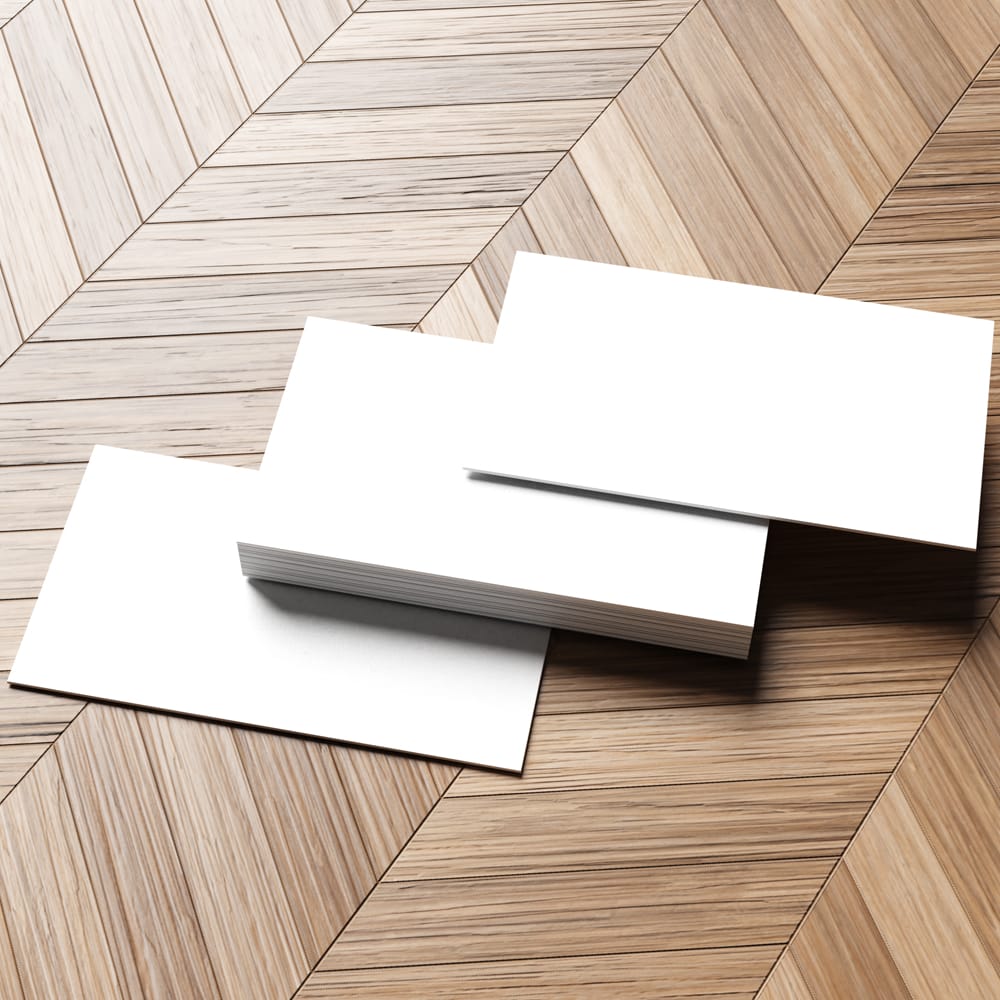 Free Realistic Stack Business Card Mockup Template PSD