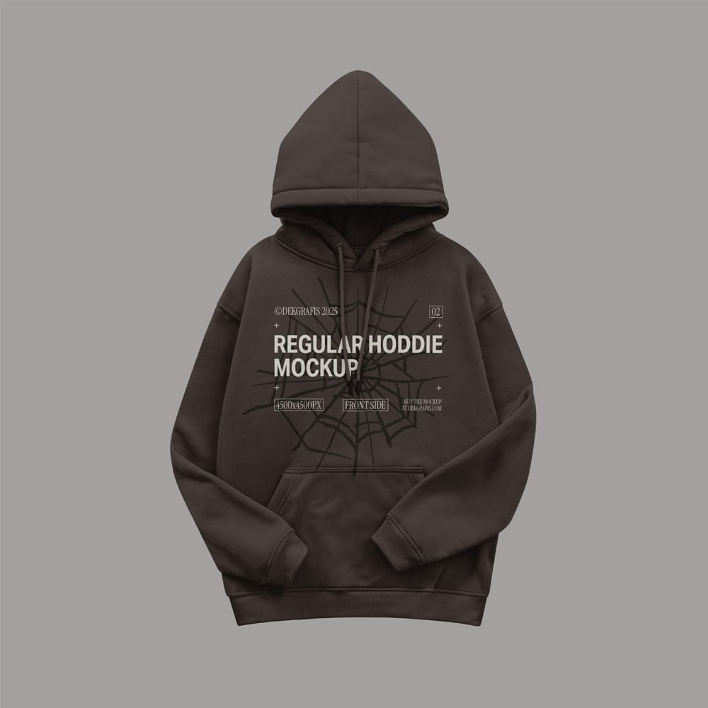 Free Regular Fit Hoodie Mockup PSD 